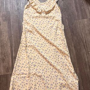 Unbranded Women's Yellow and Cream Dress